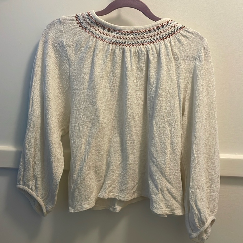 Madewell cream top size small